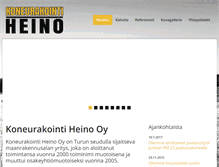 Tablet Screenshot of koneurakointiheino.fi
